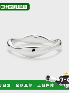 1h可退 日本直邮NOJESS 女士水波纹银质戒指 30251111013