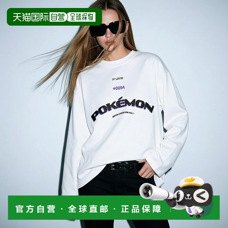 日本直邮Zara印花T恤 宝可梦™长袖上衣女装