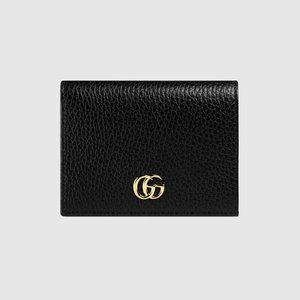 古驰皮革卡夹钱包 GUCCI Portefeuille porte-cartes en cuir