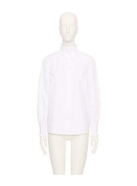 VALENTINO 女士衬衫 BAB7R55A6001 AW2025 白色 长袖上衣