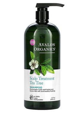 美国直邮avalon organics茶树精油头皮调理洗发水946ml