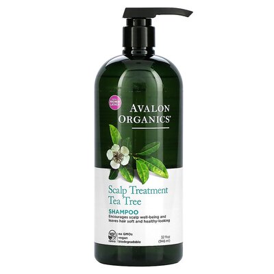 美国直邮avalon organics茶树精油头皮调理洗发水946ml