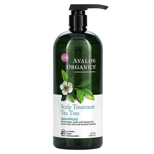 美国直邮avalon organics茶树精油头皮调理洗发水946ml