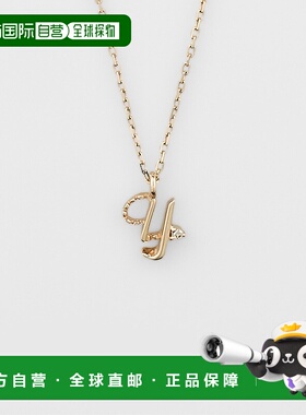 日本直邮日潮 agete 阿卡朵【限定款】Y字母/K10钻石项链白色 均