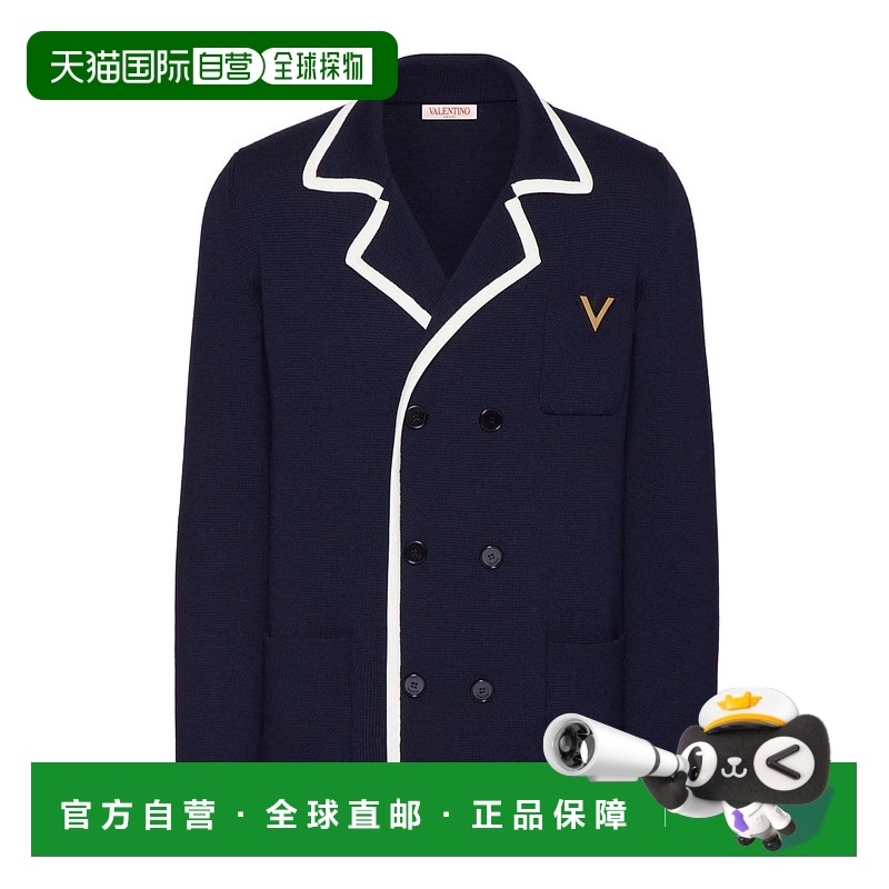 【99新未使用】香港直邮Valentino 双排扣羊毛西装外套 4V3KA03J9