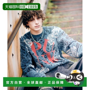 日本直邮glamb 花纹PUNK 男女同款 型针织衫 logo设 正规版 1h可退