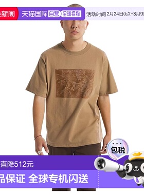 1h可退 香港直邮arc'teryx 始祖鸟 男士 Kragg Lithographica 棉T