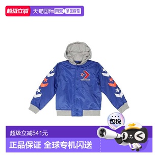 自营Converse Star Chevron Bomber Jacket Boys  Blue Long Slee