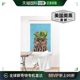 deny Paris designsCoco with Owl Art Frida Print Kahlo Oak