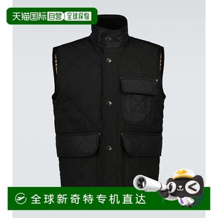 香港直邮潮奢 绗缝马甲 Burberry 男士 black黑色 巴宝莉 1h可退