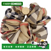 香港直邮潮奢 Silk Burberry 女士 1h可退 Check 巴宝莉 驼色 发