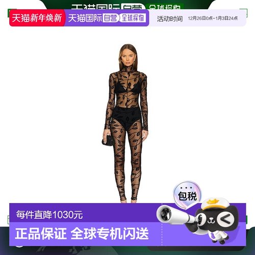 香港直邮NORMA KAMALI 诺玛 卡玛丽 女士 长袖修身高领连衣裤 ST4