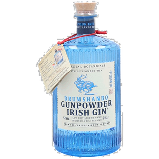 欧洲直邮Gunpowder火药爱尔兰杜松子酒700ml蓝玻璃瓶辛辣爽口