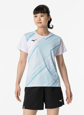 日本直邮MIZUNO 比赛衬衫球拍运动女式比赛服 62JAB22901