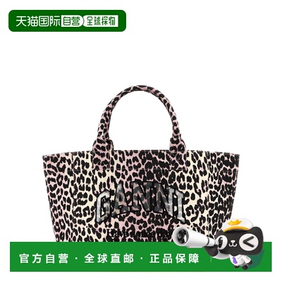 香港直邮GANNI 女士手提包 B2110040038 SS2026 粉红色 'Leopard