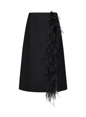 PRADA 女士半身裙 P110JPOOO14CEF0002 SS2025 黑色