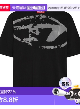 香港直邮Diesel 迪赛 男士 黑色 T-Boxt-N14 T 恤 A130490DQAU