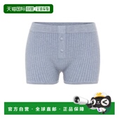 罗纹针织短裤 1h可退 blue蓝色 Process 女士 香港直邮Live The