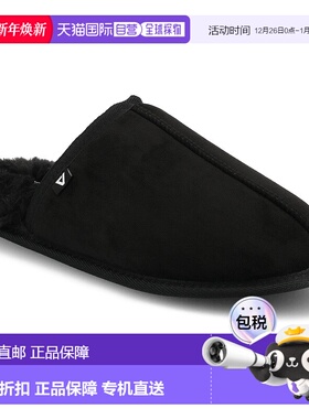 自营 vance co.Vance男式Duncan Shearing飞毛腿拖鞋-黑色 美国奥