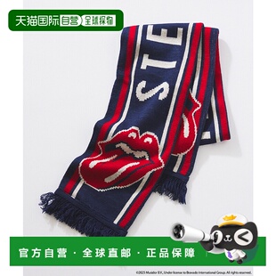 1h可退 日本直邮THE ROLLING STONES 男装 别注款 足球围巾 仿毛