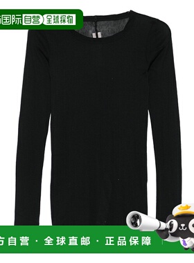 香港直邮RICK OWENS 女士T恤 AW2025 RP02E4202RJR09黑色女装