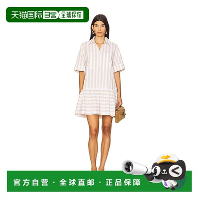 1h可退 香港直邮潮奢 Simkhai 女士 Cris 衬衫式连衣裙 4251200CA