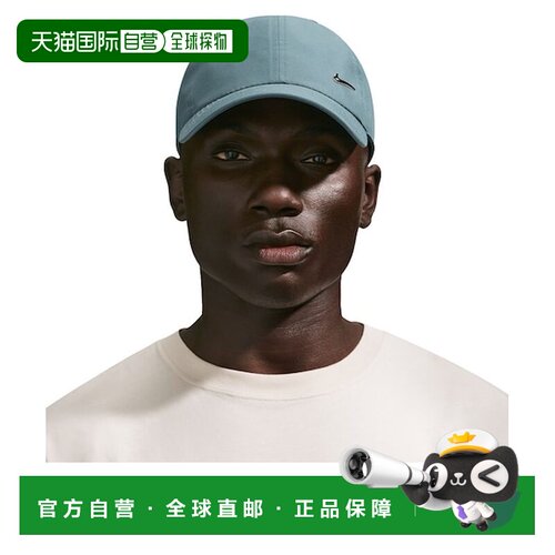 日本直邮耐克NIKE 帽子 Dri-FIT Club 非结构化金属标志 蓝灰色 S