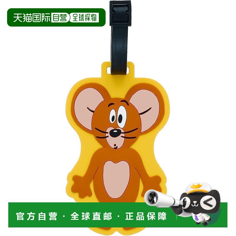 【日本直邮】丸真 猫和老鼠杰瑞鼠造型硅胶行李牌登机牌挂件图片