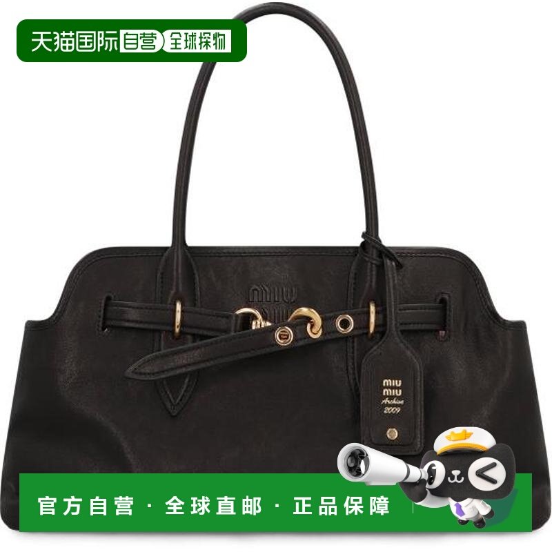 韩国直邮Miu Miu 单肩包 5BG3102BBLF0002 黑色托特包手提包,箱包皮具/热销女包/男包,手拿包,淘宝优惠券,粉丝福利购,淘宝优惠卷