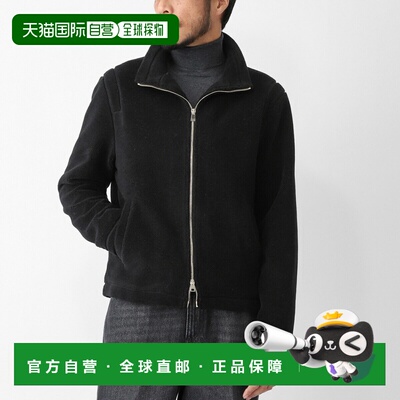日本直邮GIAB'S ARCHIVIO 男士黑色拉链抓绒夹克（a5749 90）