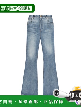香港直邮BALMAIN 女士牛仔裤 FF1MJ116DF796FC AW2025 灰色 Jeans