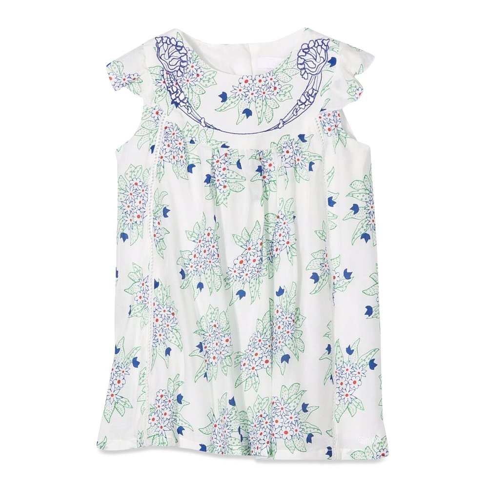 CHLOÉ 女童套装 C08045BV76 SS2022 蓝色 SUIT+HAT