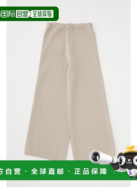 日本直邮MOUSSY 再生聚酯纤维×有机棉针织阔腿裤 [MO1164EW03409