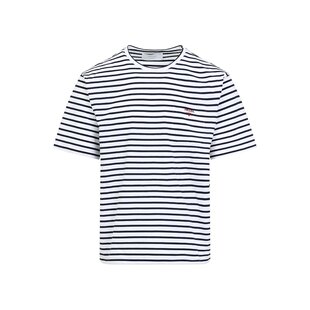 男士 普拉达 徽标刺绣条纹 UJN929SOOO1045F0UB0 潮奢 恤 Prada