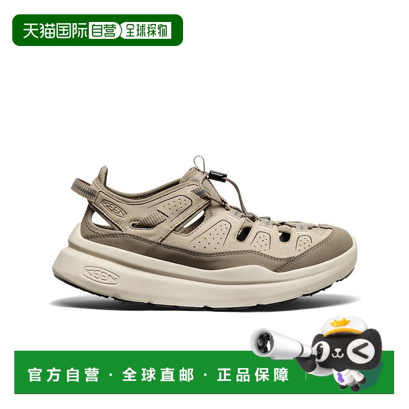 日潮跑腿keen科恩 男款双 C450 凉鞋 PlazaTaupe/Black 25新款