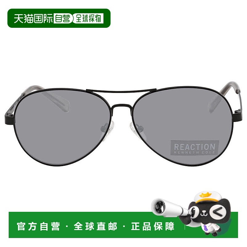 自营Kenneth Cole Reaction Smoke Mirror Pilot Unisex Sunglass