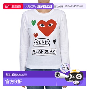 1h可退 韩国直邮comme des garcons 女士 上装T恤长袖
