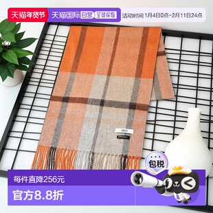 1h可退 日本直邮TAKEO KIKUCHI 菊池武夫 男装 全羊绒 大格纹围巾