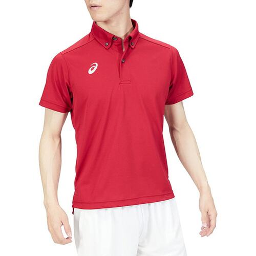 日本直邮ASICS Dry 纽扣衬衫短袖 Polo 衫训练男式 2031D920-600