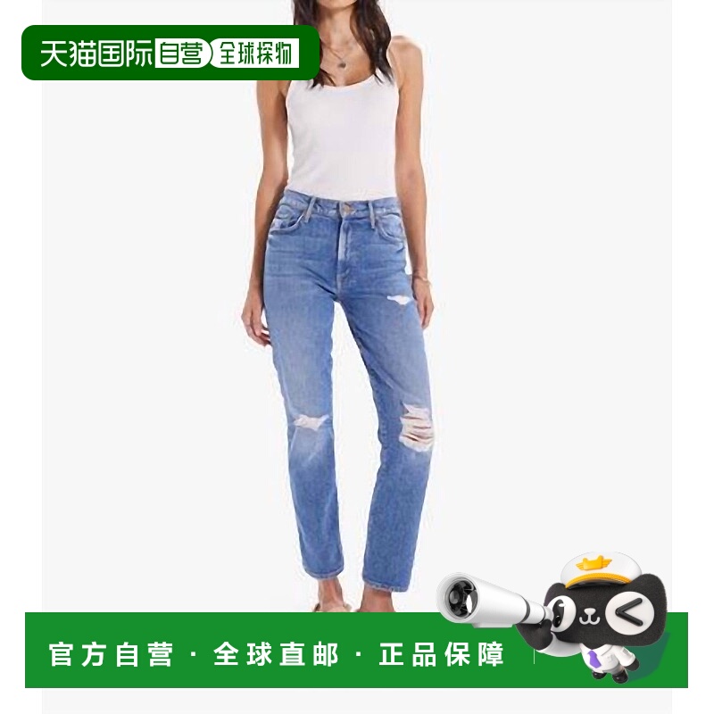 自营motherInsider Ankle Jean In Bloom And Doom - bloom and d