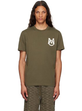潮奢 Moncler 盟可睐 男士 绿色贴花 T 恤 J20918C000218390T