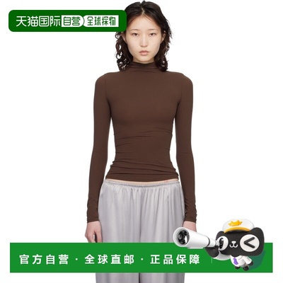1h可退 香港直邮SKIMS 女士 棕色 Fits Everybody Turtleneck 上