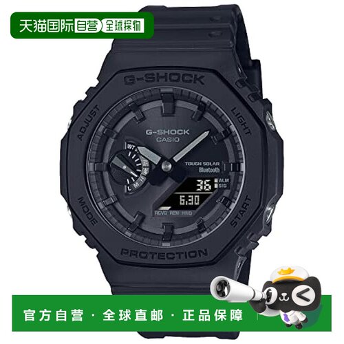 【日本直邮】G Shock卡西欧 手表 男款蓝牙太阳能表黑GA-B2100-1A