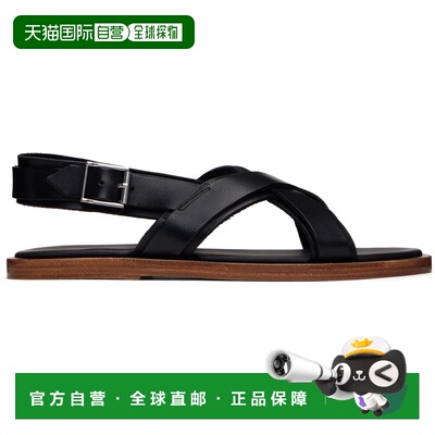 1h可退 香港直邮潮奢 A.P.C. 男士 黑色 Lou 凉鞋 PXBVGH51090