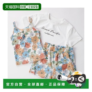 儿童 Pacific 花柄半袖 T恤 三件 1h可退 拉什盖衫 日本直邮Ocean