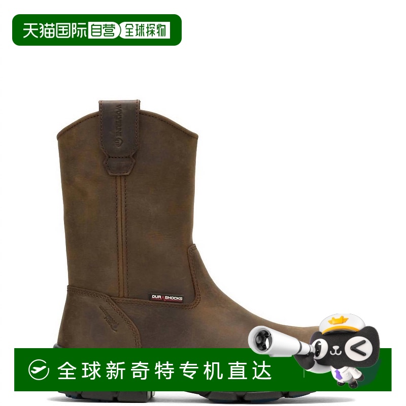 自营 wolverine男士Durashocks Sr Icon软趾防水惠灵顿工作靴，深