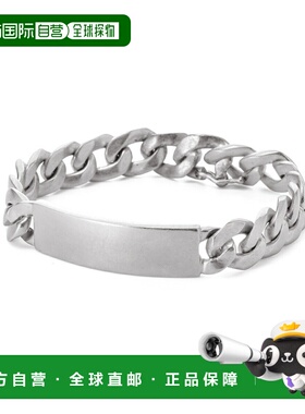 日本直邮Maison Margiela Gourmette Reference 手链男女通用银链