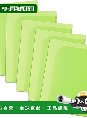 【日本直邮】加双页夹 A4 垂直 2 口袋 绿色 5 本书 FL-190MH 79-