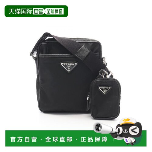 日本直邮中古Prada普拉达女包A级95新Shoulder bag肩包尼龙斜挎包