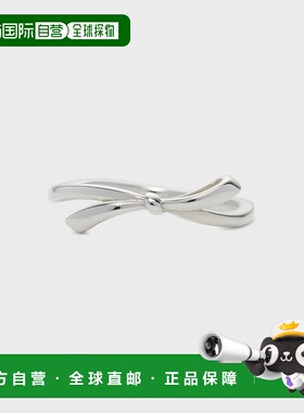 1h可退 日本直邮NOJESS 女士银色蝴蝶结小指戒指 30244111090配饰